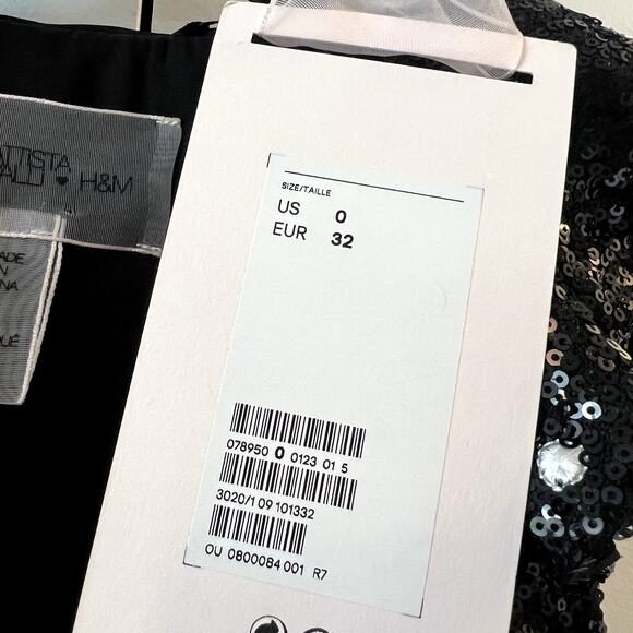 Giambattista Valli x H&M Sequin Mini Cocktail Dress size 0 CL1 - Picture 8 of 10
